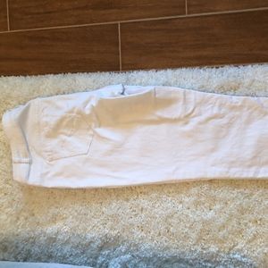 Lane Bryant Cropped white jeans